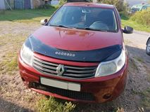 Накладки на передние фары (Реснички) Renault Sandero 2009-2013, Sandero Stepway 2009-2013