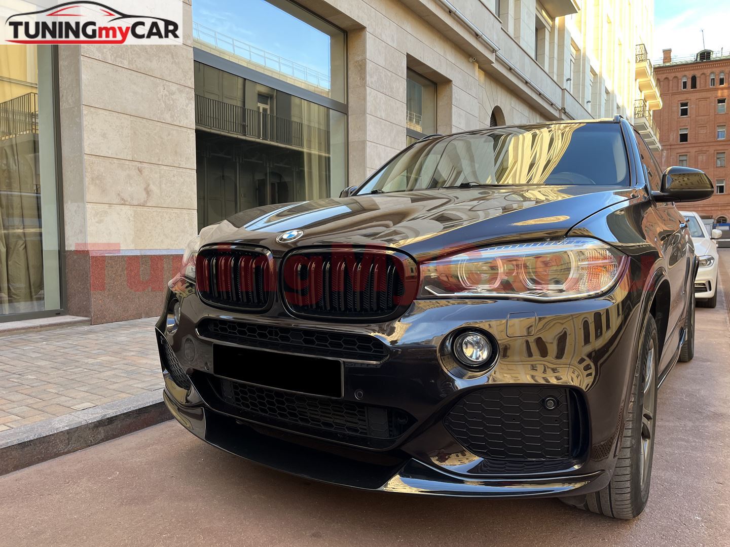 Сплиттер переднего бампера BMW X5 (F15) 2013-