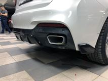 Сплиттер переднего бампера BMW X6 (F16) 2014-