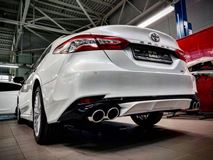 Накладка на задний бампер Toyota Camry XV70 2017-