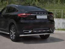 Защита заднего бампера d63 секции для Haval F7X 1.5 4WD 2019-2022 