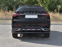 Защита заднего бампера d63 секции black для HAVAL F7X 1.5 4WD 2019-2022 