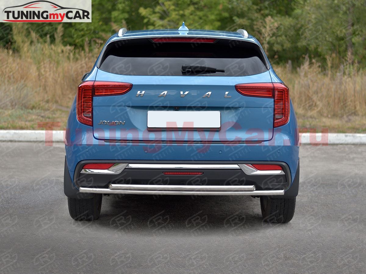 Защита заднего бампера d42 секции-d42 дуга для Haval Jolion 1.5 2WD 2021-