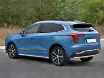 Защита заднего бампера d63 секции для Haval Jolion 1.5 2WD 2021- 