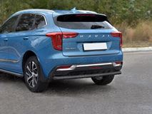 Защита заднего бампера d63 секции black для Haval Jolion 1.5 2WD 2021- 