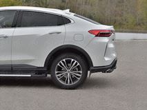 Защита заднего бампера d63 дуга-d42 дуга black для Haval F7X 4WD 2022- 