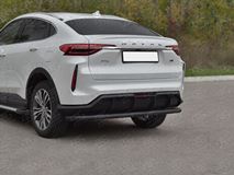 Защита заднего бампера d63 секции black для Haval F7X 4WD 2022- 