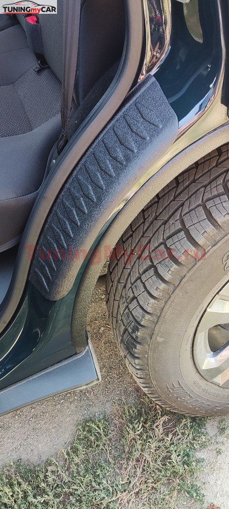 Накладки на внутренние части задних арок БЕЗ СКОТЧА Chevrolet Niva 2002-2008, Chevrolet Niva Bertone 2009-2019, Lada (ВАЗ) Niva 2020-2021, Niva Travel 2020-
