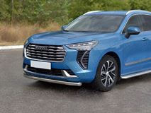 Защита переднего бампера d63 секции (кроме COMFORT) для Haval Jolion 1.5 2WD 2021- 