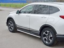  Пороги труба d63 (вариант 1) для HONDA CR-V 2017-2020