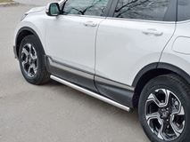 Пороги труба d63 (вариант 2) для HONDA CR-V 2017-2020 