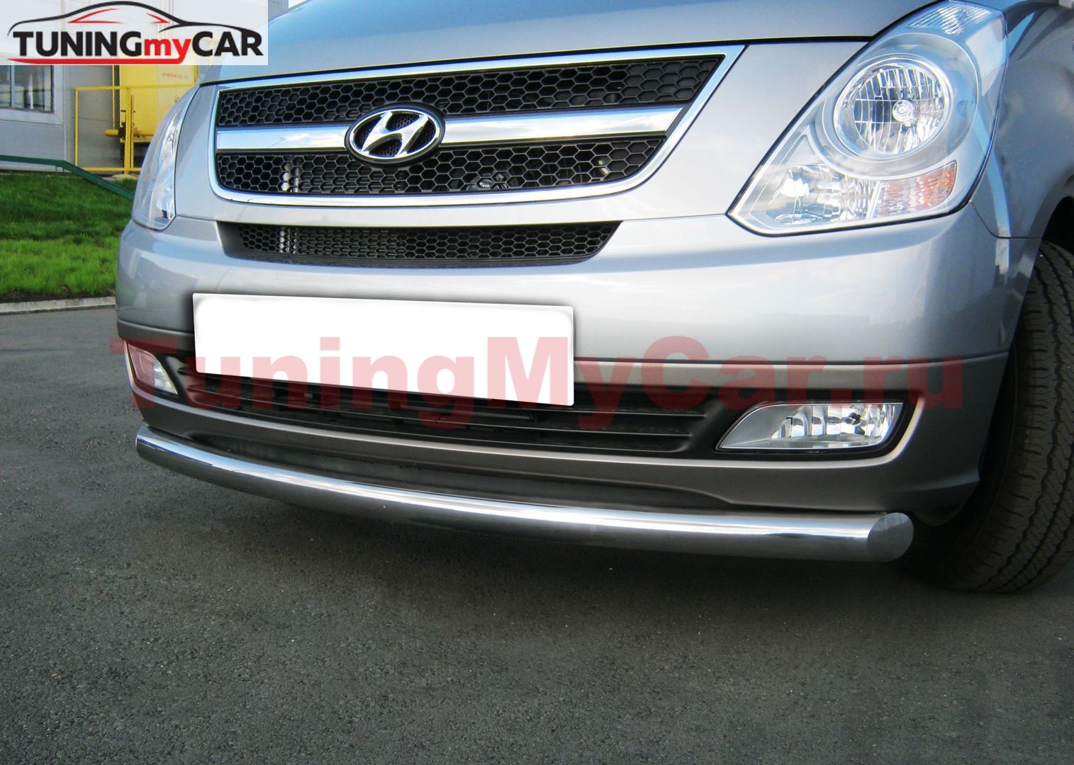 Защита переднего бампера d63 для Hyundai H1 2008-2017