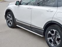 Пороги труба d63 (вариант 3) для HONDA CR-V 2017-2020