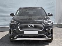 Защита переднего бампера d42 дуга-d42 дуга для Hyundai Santa FE GRAND 2016-2018 