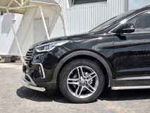Защита переднего бампера d63 дуга-d42 дуга для Hyundai Santa FE GRAND 2016-2018 