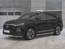 Защита переднего бампера d42 секции-d42 дуга для Hyundai Santa FE 2018-2020 
