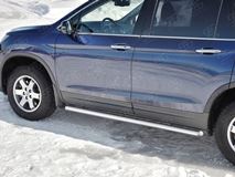 Пороги труба d63 (вариант 3) для  HONDA CR-V 2016-2018