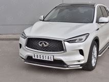 Защита переднего бампера d42 секции-d42х2 дуга INFINITI QX50 2018- 