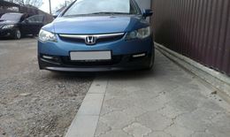 Юбка переднего бампера для Honda Civic 4d