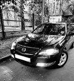 Накладки на передние фары (реснички) для Nissan Almera Classic 2007-2012