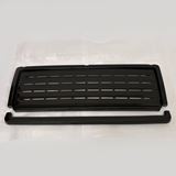 Решетка радиатора широкие полосы, черная, лак для LADA (ВАЗ) 2107