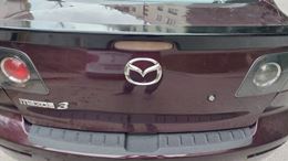 Накладка на задний бампер Mazda 3 седан 2006-2009 Рестайлинг I (BK)