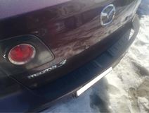 Накладка на задний бампер Mazda 3 седан 2006-2009 Рестайлинг I (BK)