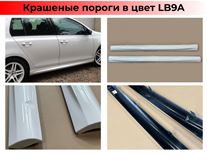 Пороги R-Line для Volkswagen Golf VI (2008-2012) /  VW Golf Plus I/II 2004-2014, Skoda Octavia (2004-2013)